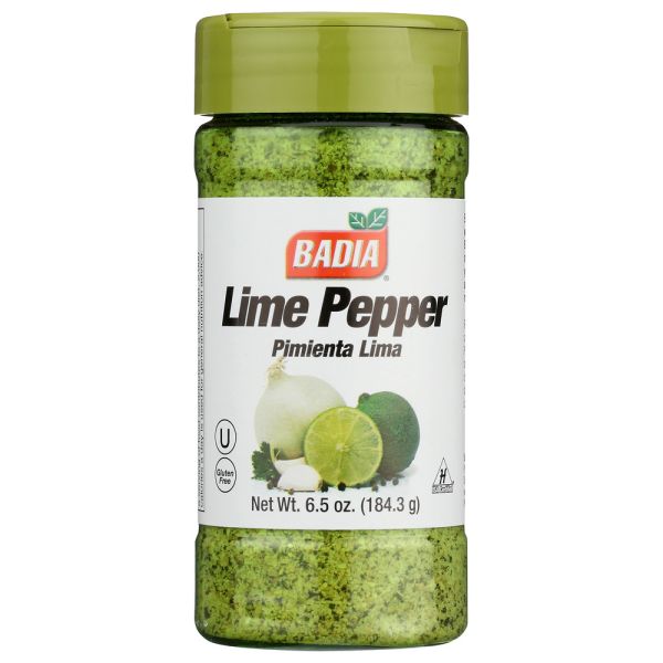 BADIA: Seasoning Lime Pepper, 6.5 OZ