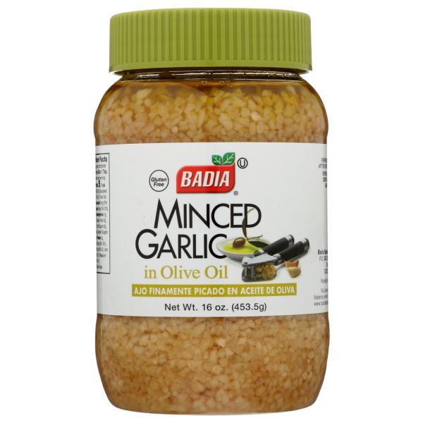 BADIA: Garlic Minced in Olive Oil, 16 oz