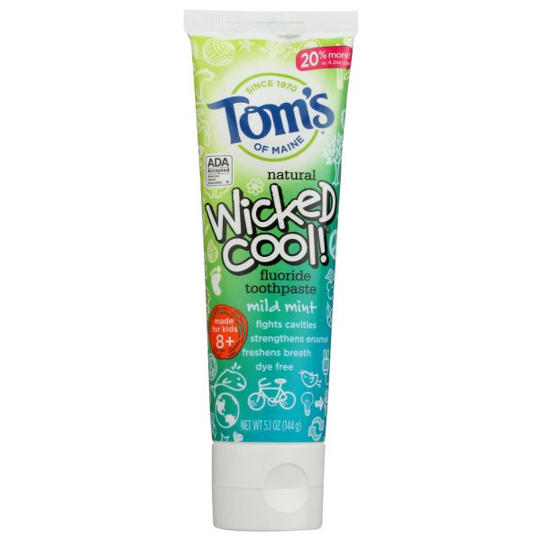 TOMS OF MAINE: Wicked Cool Toothpaste, 5.1 oz