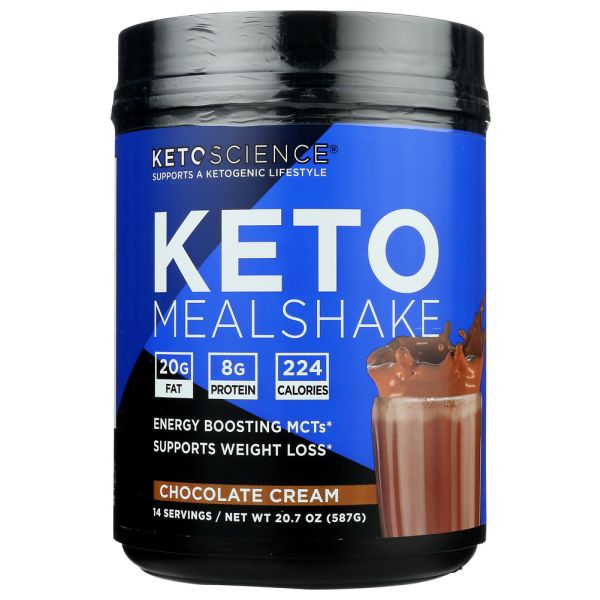 KETO SCIENCE: Keto Meal Shake Chocolate Cream, 20.7 oz