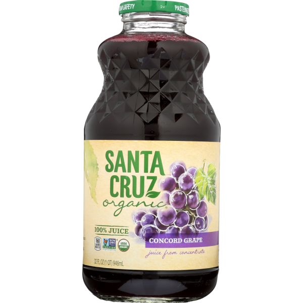 SANTA CRUZ: Juice Grape Concord Org, 32 fo