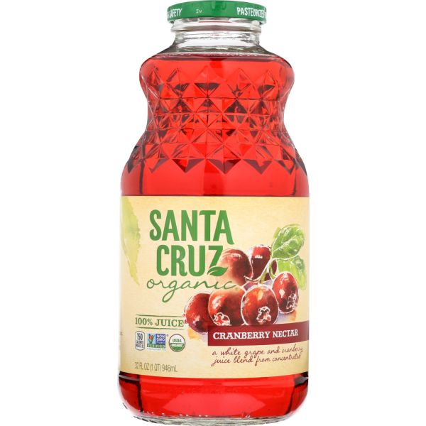 SANTA CRUZ: Juice Cranberry Wild Nectar Organic, 32 fo