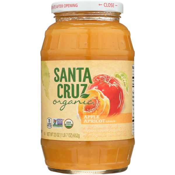SANTA CRUZ: Organic Apple Apricot Sauce, 23 oz