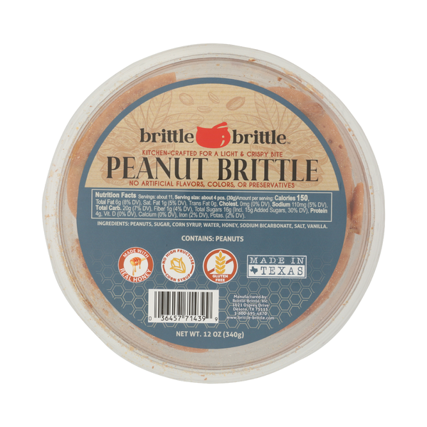 BRITTLE BRITTLE: Peanut Brittle Tub, 12 oz