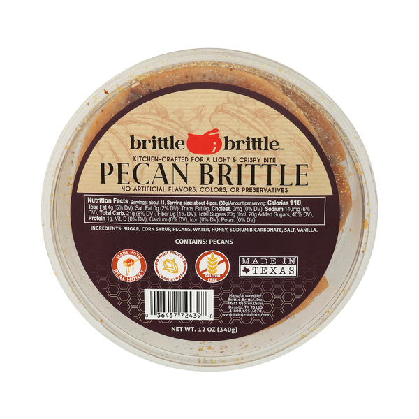 BRITTLE BRITTLE: Pecan Brittle, 12 oz