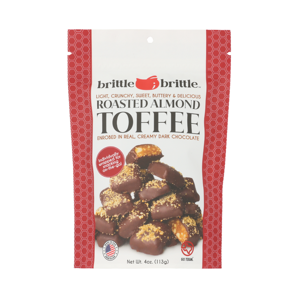 BRITTLE BRITTLE: Toffee Roasted Almond, 4 oz