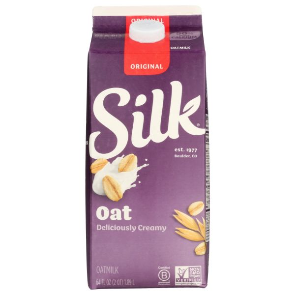 SILK: Oat Yeah Oatmilk The Plain One, 64 oz