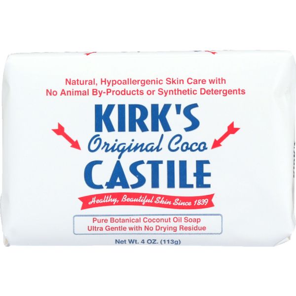 Kirk's Natural Original Coco Castile Soap 3x4oz Bars, 12 Oz