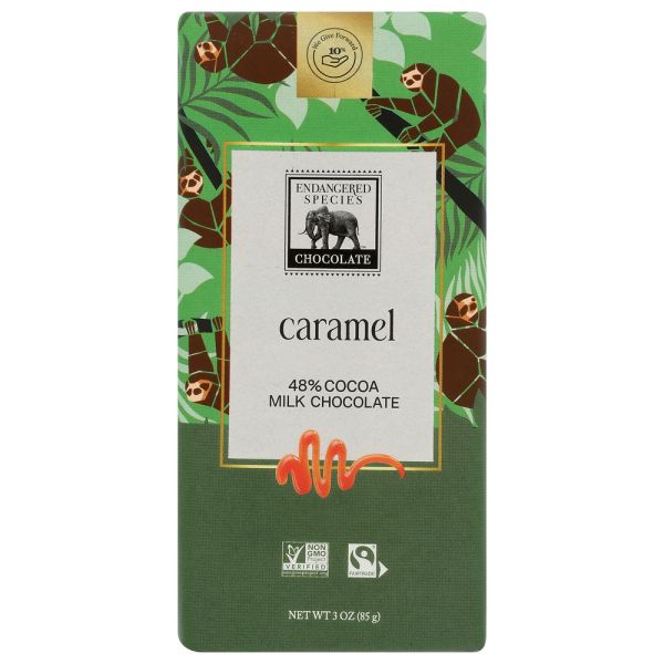 ENDANGERED SPECIES: Rich Caramel Plus Milk Chocolate Bar, 3 oz
