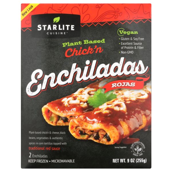 STARLITE CUISINE: Vegan Enchiladas Rojas, 9 oz