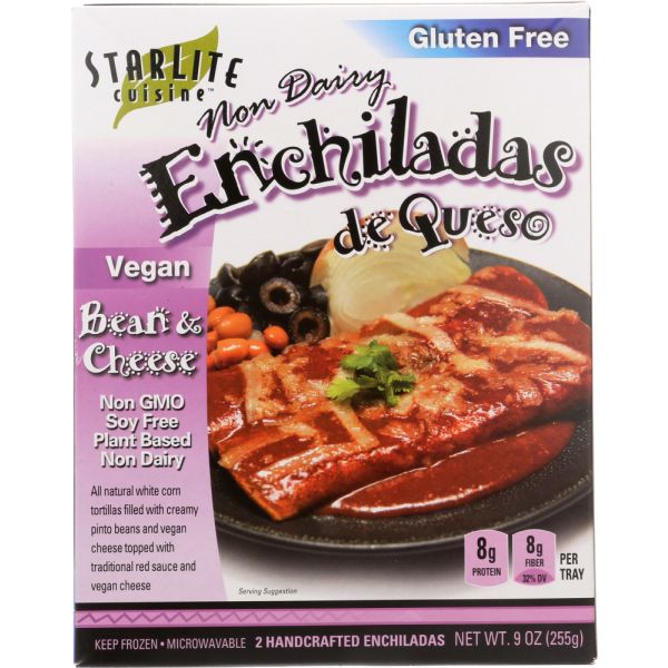 STARLITE CUISINE: Vegan Enchiladas de Queso, 9 oz