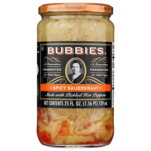 BUBBIES: Spicy Sauerkraut, 25 oz