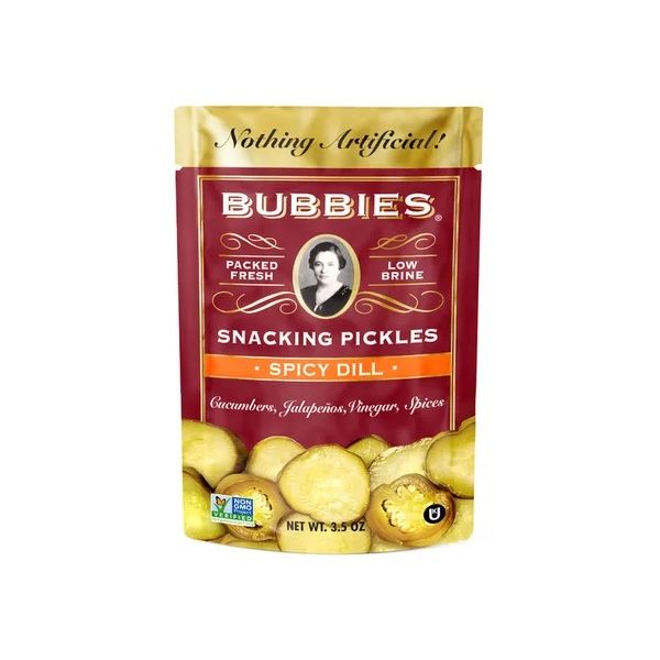 BUBBIES: Spicy Dill Snacking Pickles, 3.5 oz