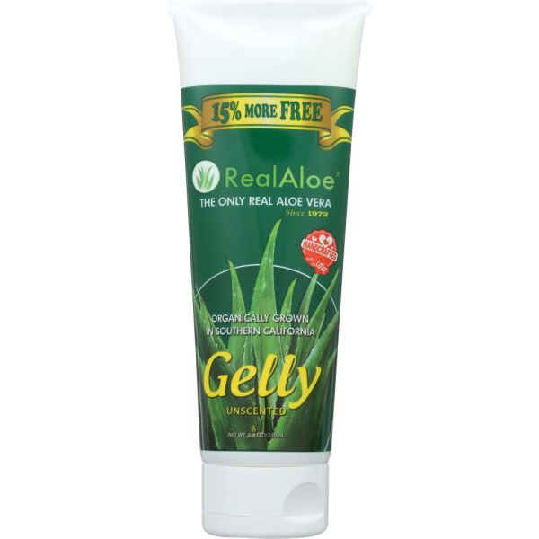 REAL ALOE: Aloe Vera Gelly Unscented, 6.8 oz