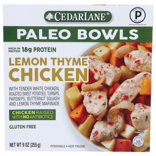 CEDARLANE: Paleo Bowls Lemon Thyme Chicken, 9 oz