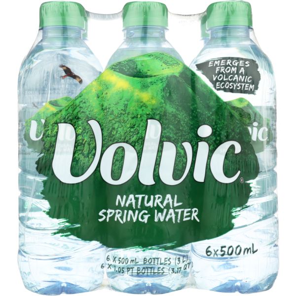 VOLVIC: Natural Spring Water 6 Pack, 0.5 lt