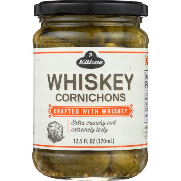KUHNE: Whiskey Cornichons, 12.5 oz
