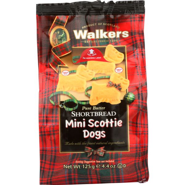 WALKERS: Shortbread Mini Scotti Dog, 4.4 oz