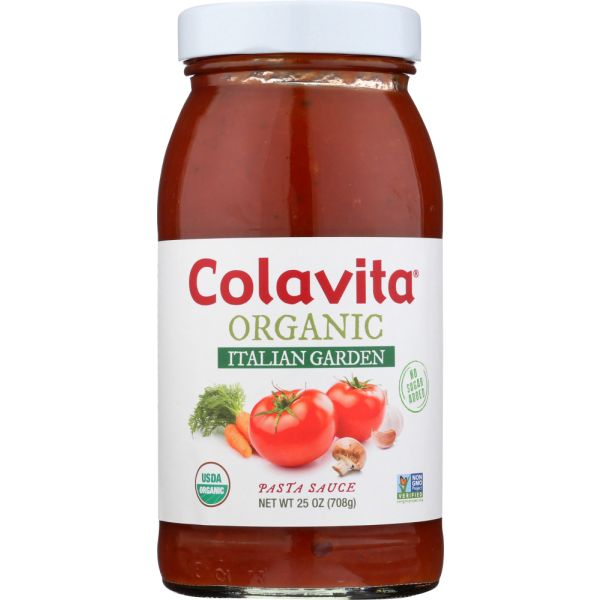 COLAVITA: Sauce Italian Garden Tomato Organic, 25 oz