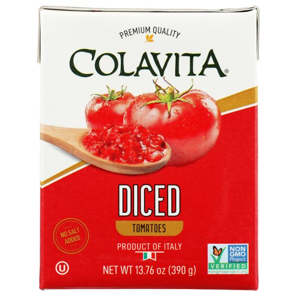 COLAVITA: Diced Italian Tomatoes, 13.76 oz