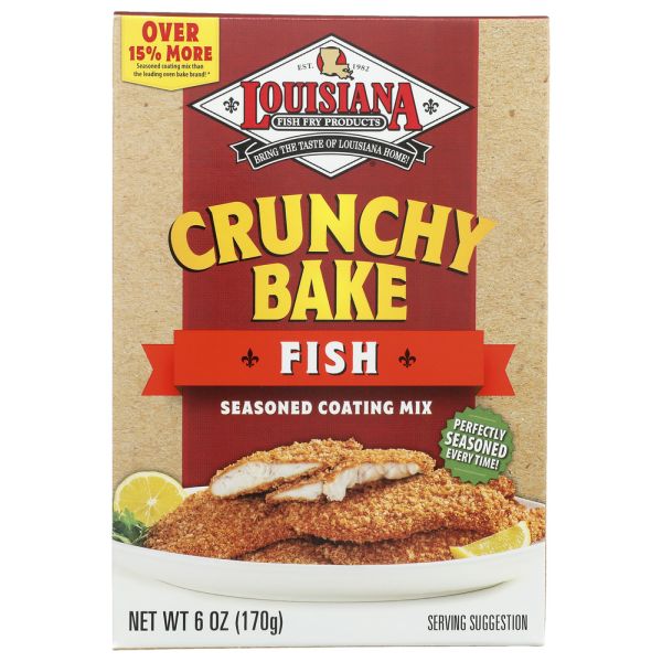 LOUISIANA FISH FRY: Seasoning Crunchy Bake Fish, 6 OZ