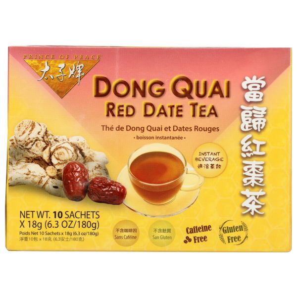 PRINCE OF PEACE: Dong Quai and Red Date Instant Tea, 10 bg