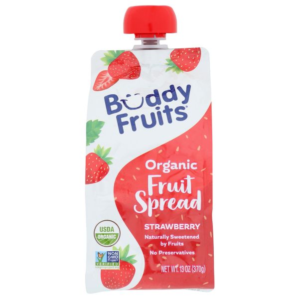 BUDDY FRUITS: Organic Strawberry Fruit Spread, 13 oz