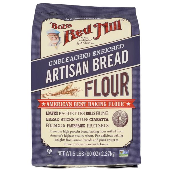 BOB'S RED MILL: Unbleached Enriched Artisan Bread Flour, 5 lb