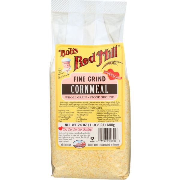 BOBS RED MILL: Cornmeal Fine Grind, 24 oz