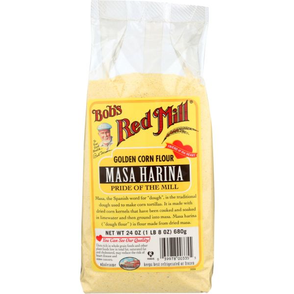 BOBS RED MILL: Golden Masa Harina Corn Flour, 24 oz