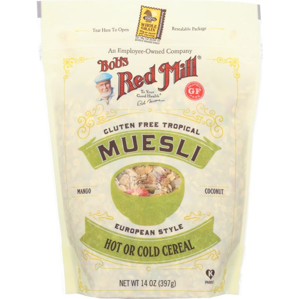 BOBS RED MILL: Gluten Free Tropical Muesli, 14 oz