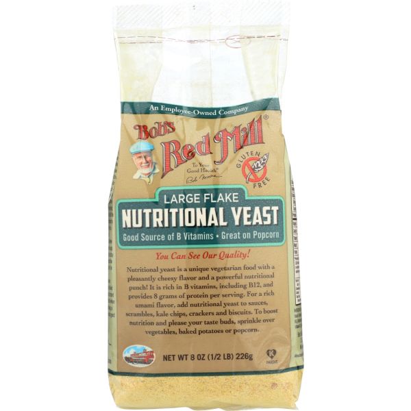 BOBS RED MILL: Nutritional Yeast Large Flake, 8 oz