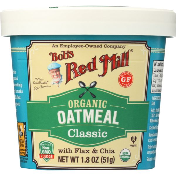 BOBS RED MILL: Organic Oatmeal Classic, 1.8 oz