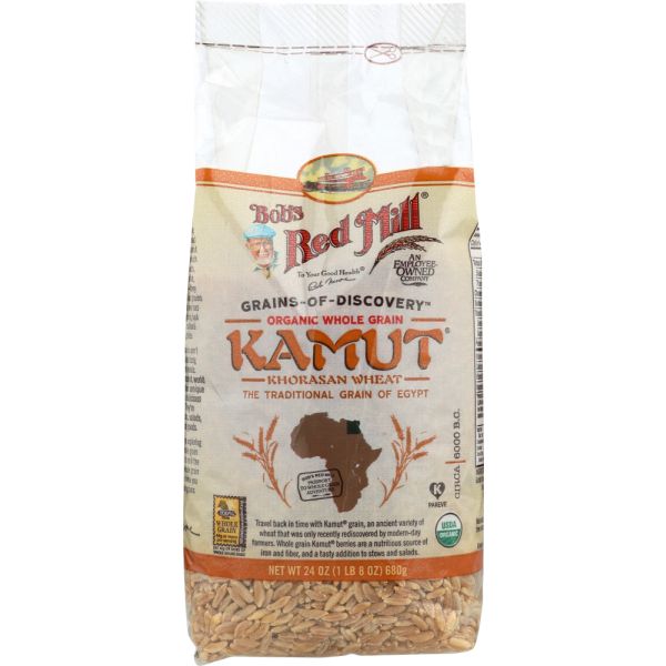 BOBS RED MILL: Organic Kamut Whole Grain, 24 oz