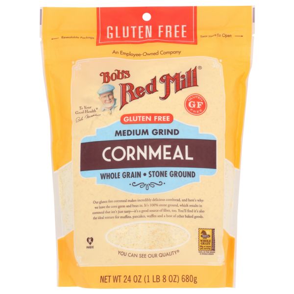 BOB'S RED MILL: Gluten Free Medium Grind Cornmeal, 24 oz