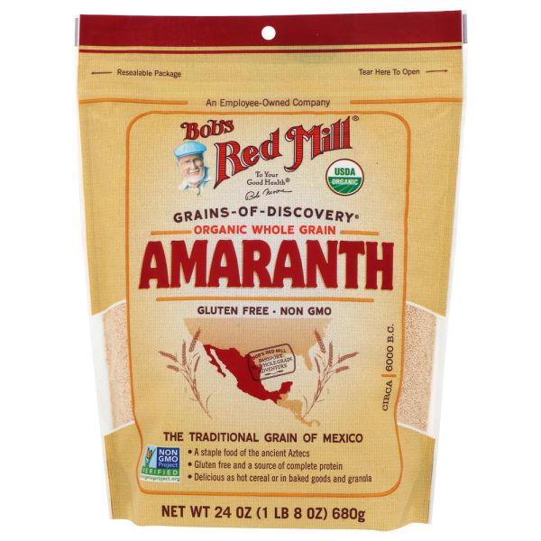 BOB'S RED MILL: Organic Whole Grain Amaranth, 24 oz