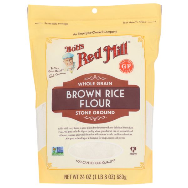 BOBS RED MILL: Flour Brown Rice, 24 oz