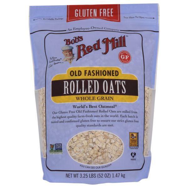 BOBS RED MILL: Gluten Free Old Fashioned Rolled Oats, 52 oz
