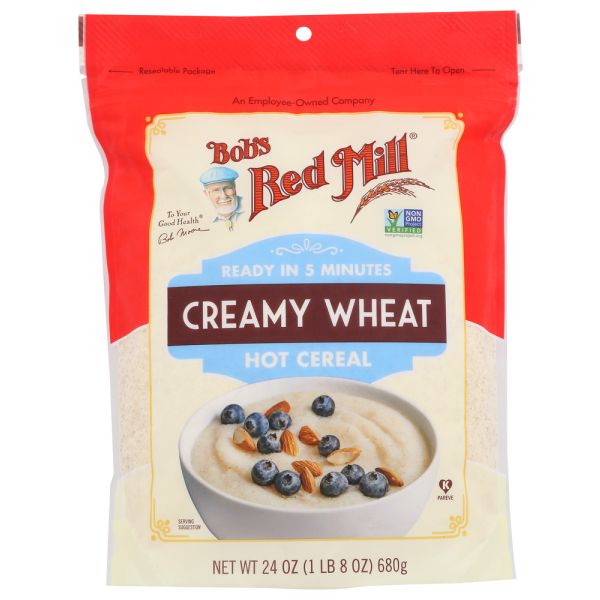 BOBS RED MILL: Organic Creamy Wheat Hot Cereal, 24 OZ