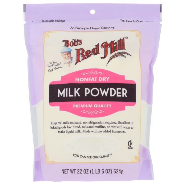 BOB'S RED MILL: Non-Fat Dry Milk Powder, 22 oz