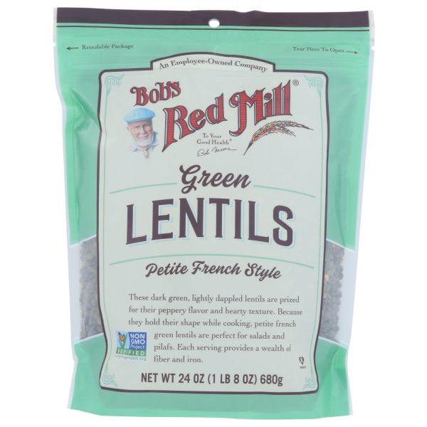 BOBS RED MILL: Petite French Green Lentils, 24 OZ