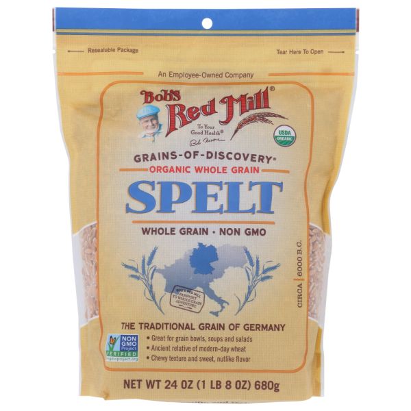 BOB'S RED MILL: Organic Whole Grain Spelt, 24 oz