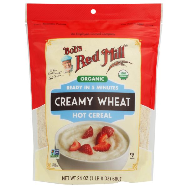 Bobs Red Mill: Hot Cereal Farina Wheat Organic, 24 oz