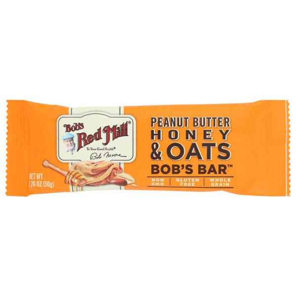 BOBS RED MILL: Peanut Butter Honey and Oats Bar, 1.76 oz