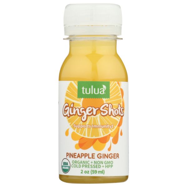 TULUA: Ginger Shots Pineapple Ginger, 2 oz