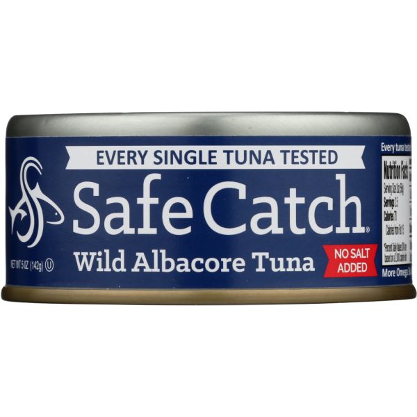 SAFECATCH: Tuna Albacore Wild No Salt Added, 5 oz
