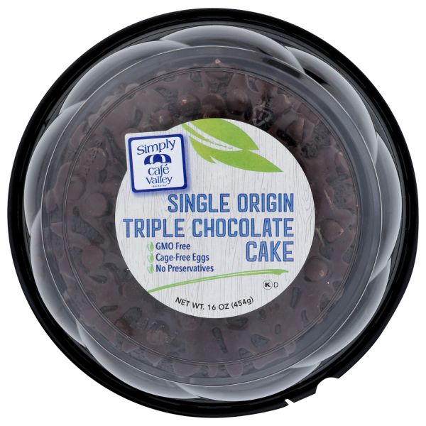 CAFE VALLEY: Cake Triple Chocolate, 16 oz