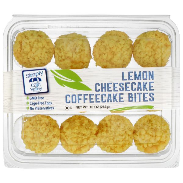 CAFE VALLEY: Cheesecake Lemon Bites, 10 oz