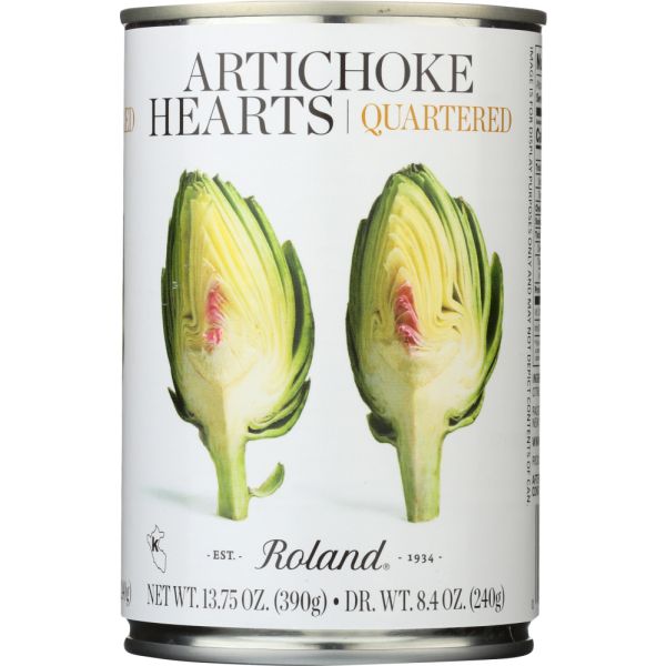 ROLAND: Quartered Artichoke Hearts, 13.75 oz