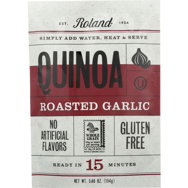 ROLAND: Quinoa Gluten Free Roasted Garlic, 5.46 oz